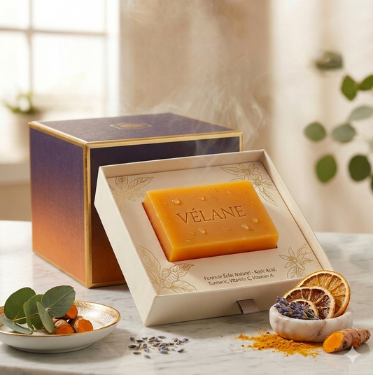 Savon au curcuma et à l'acide kojique d'Alorin